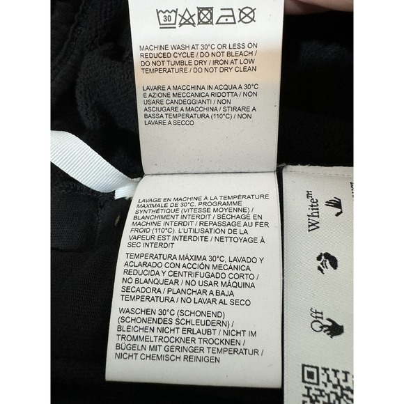 NWT Off-White Black Diagonal Stripe Joggers - Picture 13 of 16